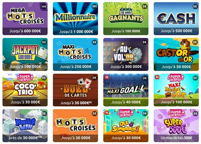 Les jeux avec les plus gros prix à gagner